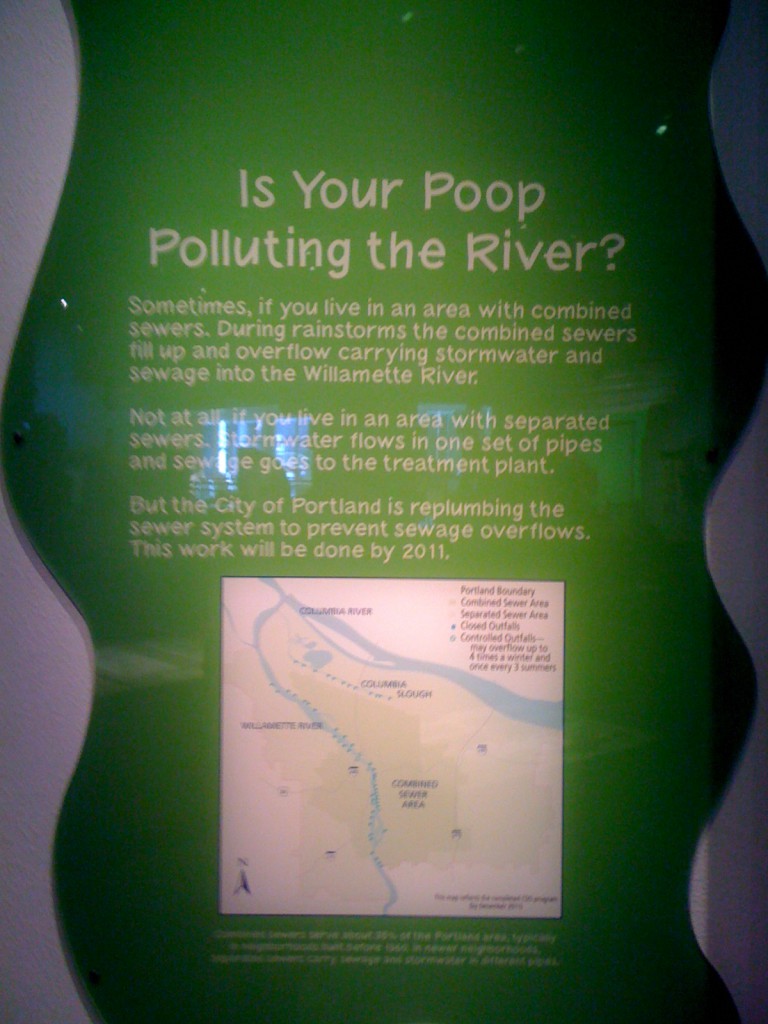 Portland's new exhibit: Poop polluting the river